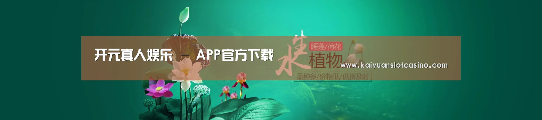 鲜花水草花卉网站模板